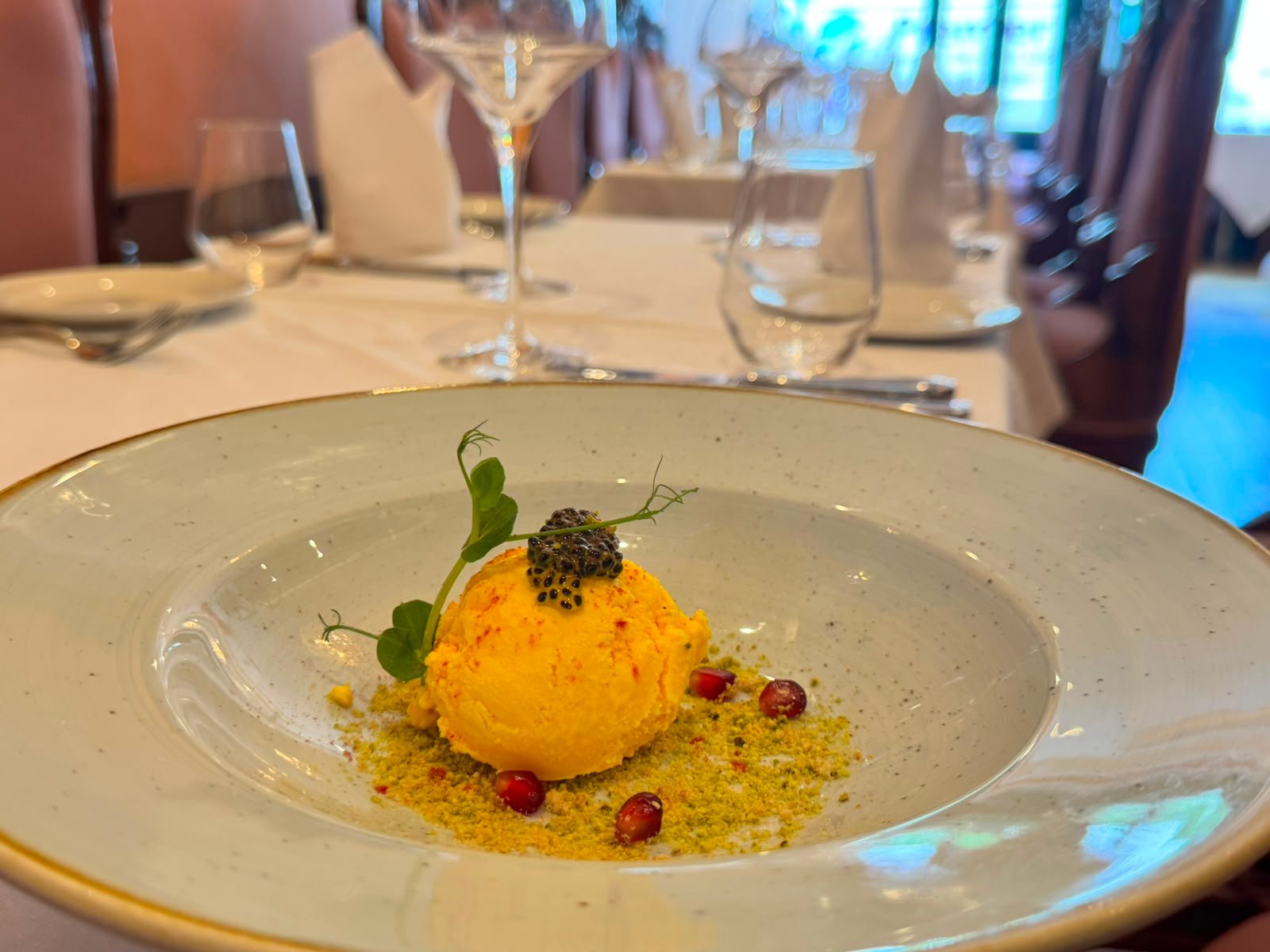 Mango kulfi dessert