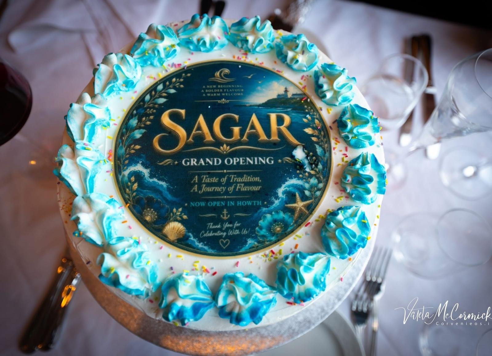 Sagar grand opening cake